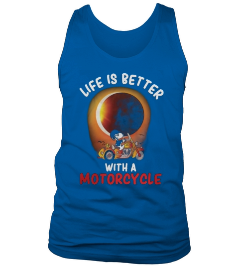 Snoopy with Motorcycle Tank Top Unisex