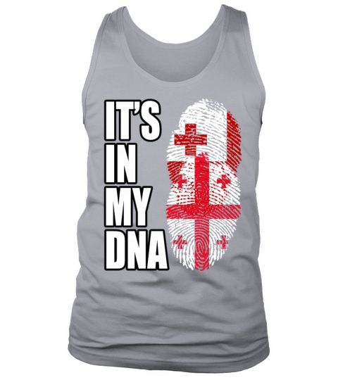 Tongan And Georgian Mix Heritage DNA Flag Tank Top Unisex