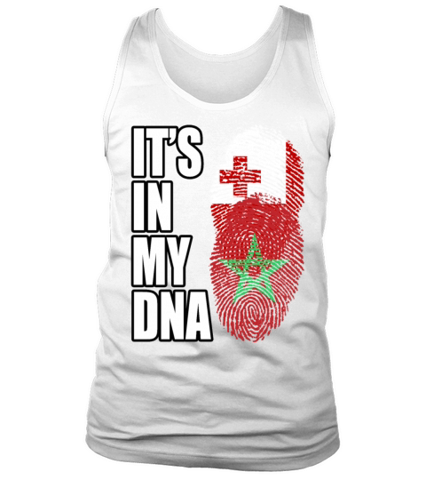 Tongan And Moroccan Mix Heritage DNA Flag Tank Top Unisex