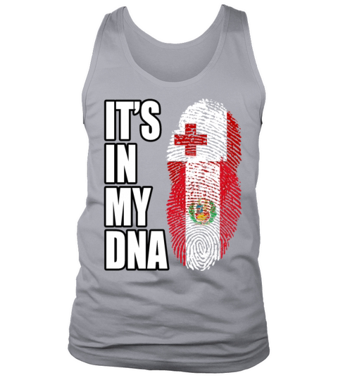 Tongan And Peruvian Mix Heritage DNA Flag Tank Top Unisex