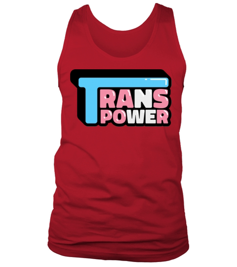 Trans Power Quote Glossy Tank Top Unisex