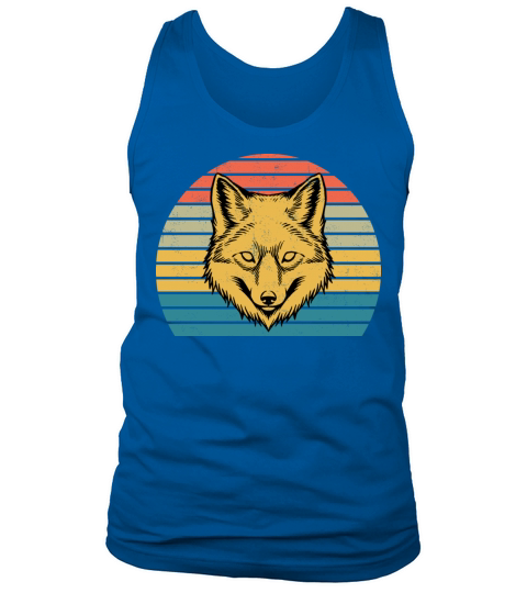 Wolf Lover Gift Funny Retro Vintage Animal T Shirt Tank Top Unisex
