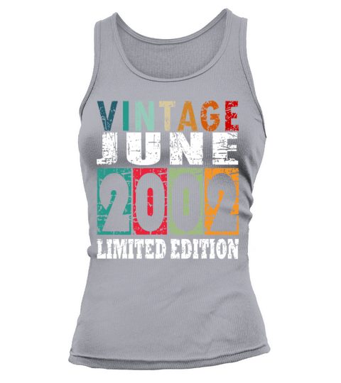 2002 vintage born in June gift Tank top Woman