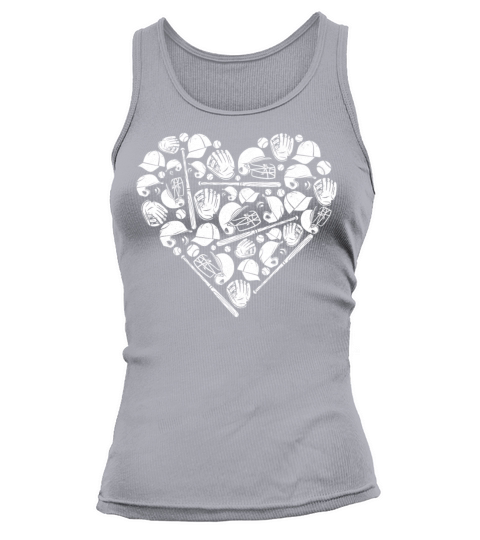 Baseball Fan Heart Vintage Tank top Woman