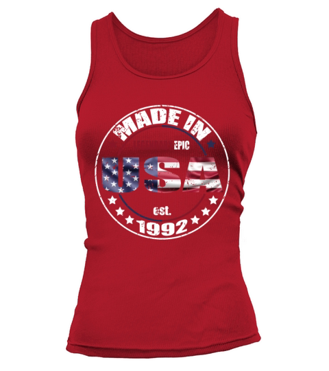 Birthday Saying Born USA 1992 Tank top Woman