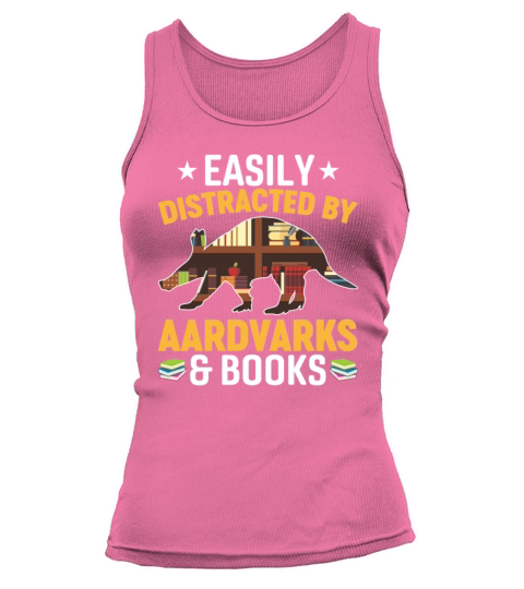 Easily Distracted by Aardvarks and Books Tank top Woman
