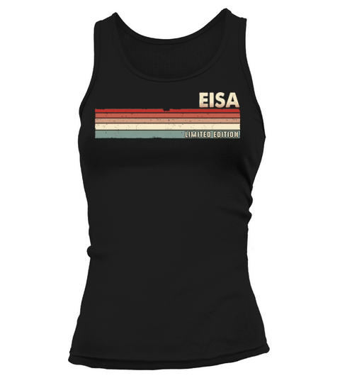 Eisa Funny Retro Vintage Name Surname 80s 90s Tank top Woman