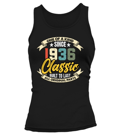Funny Birthday Born in 1936 Limited Edition Tank top Woman