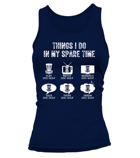 Funny Frisbee Spare Time Disc Golf Vintage Tank top Woman