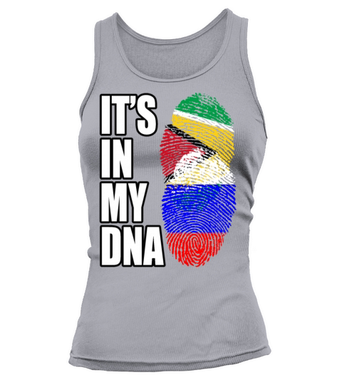 Guyanese And Russian Mix Heritage DNA Flag Tank top Woman