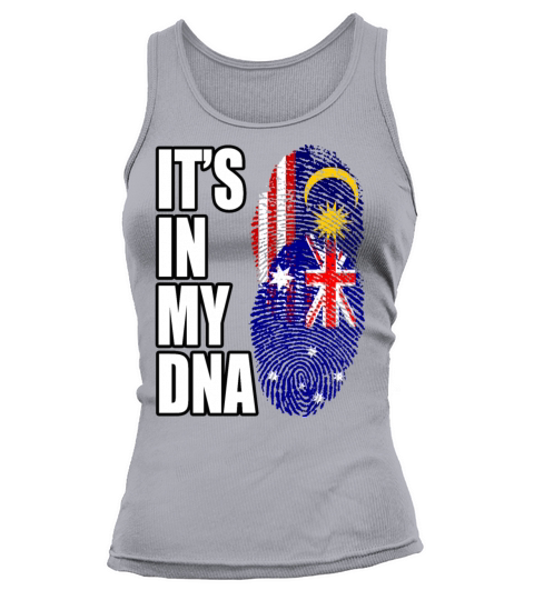 Malaysian And Australian Mix Heritage DNA Flag Tank top Woman
