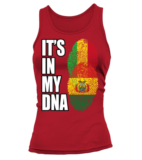 Malian And Bolivian Mix Heritage DNA Flag Tank top Woman