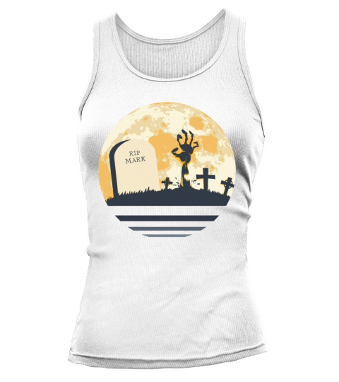 MARK Grave Tombstone Halloween Zombie Spooky Tank top Woman