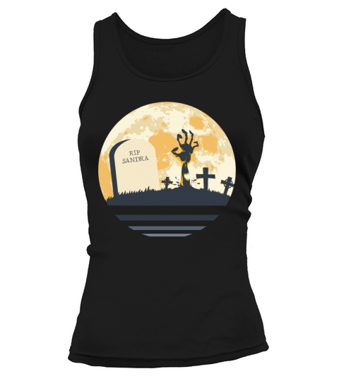 SANDRA Grave Tombstone Halloween Zombie Spooky Tank top Woman