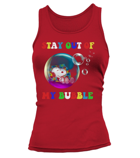 Snoopy sleeping stay out of my bubble Tank top Woman
