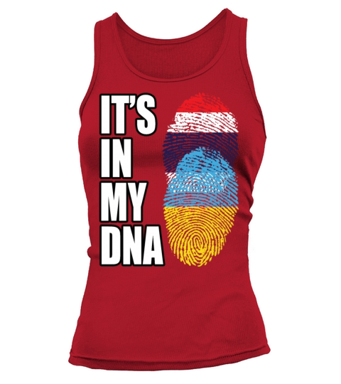 Thai And Ukrainian Vintage Heritage DNA Flag Tank top Woman