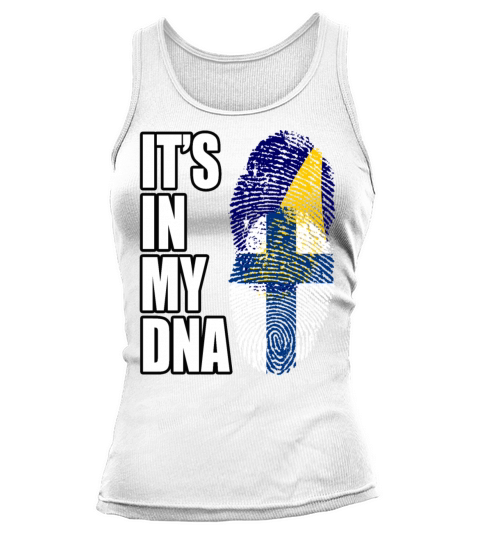 Tokelauan And Finland Mix Heritage DNA Flag Tank top Woman