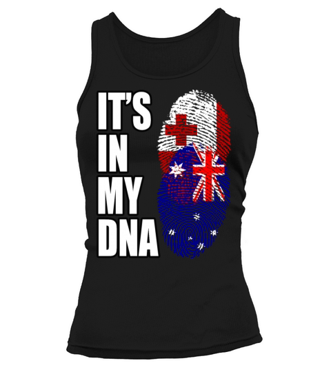 Tongan And Australian Mix Heritage DNA Flag Tank top Woman
