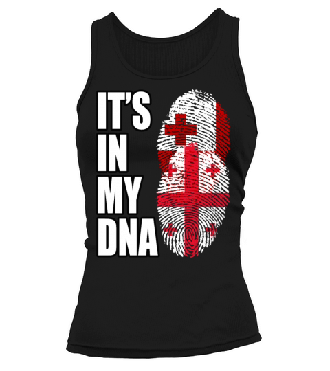 Tongan And Georgian Mix Heritage DNA Flag Tank top Woman