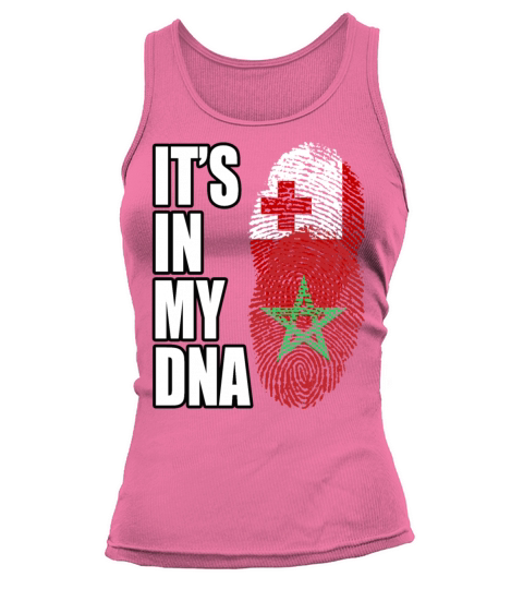 Tongan And Moroccan Mix Heritage DNA Flag Tank top Woman