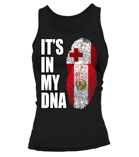 Tongan And Peruvian Mix Heritage DNA Flag Tank top Woman