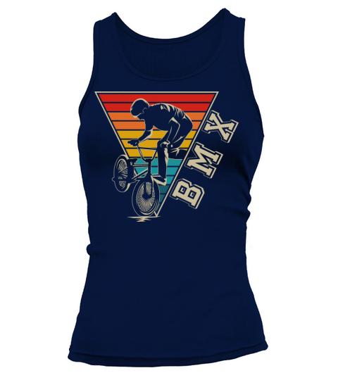 Vintage BMX Freestyle Bike Stunt Boys Biking Tank top Woman