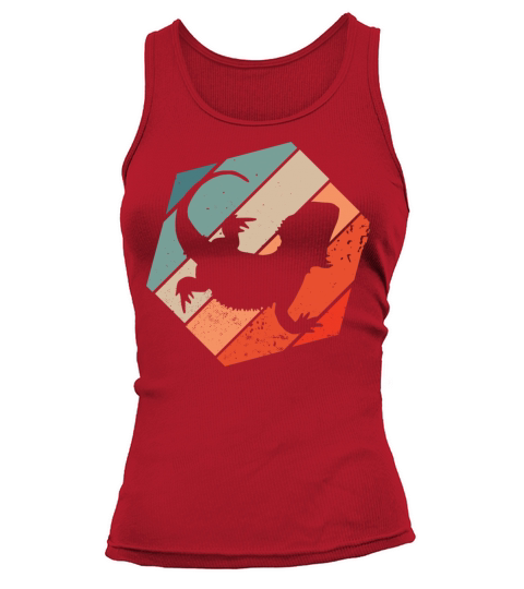 Vintage Retro Bearded Dragon Tank top Woman