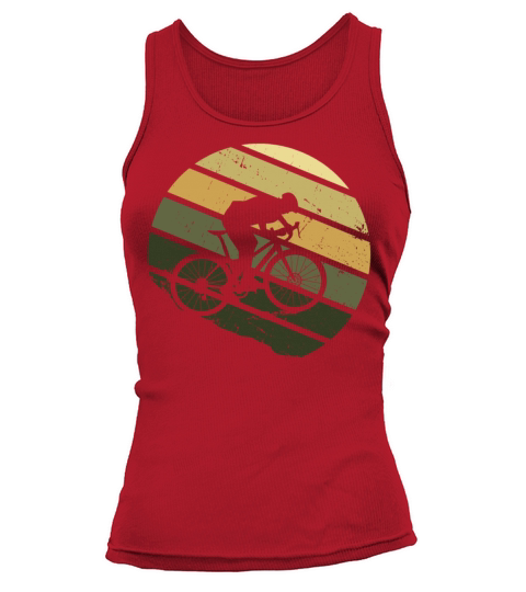 Vintage Retro Mountains Bikes MTB Bicycle Tank top Woman