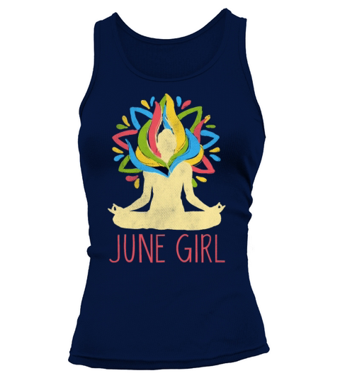 Yoga Mandala Meditation Birth Born Month June Tank top Woman