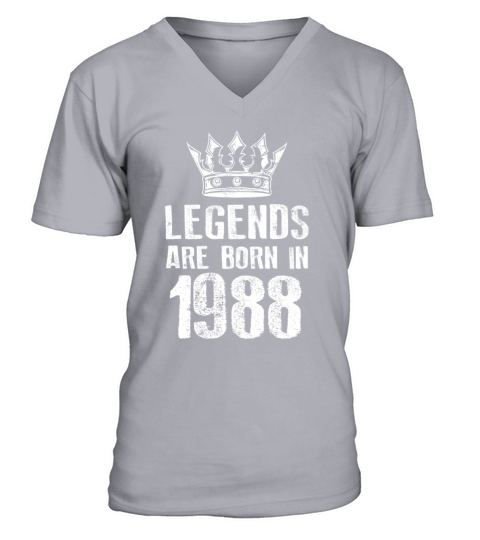 1988 legends born in V-Neck T-shirt