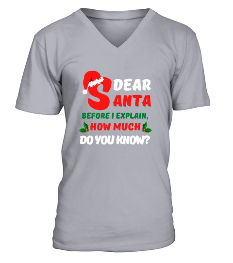 2021 Funny Christmas Memes Santa I Can Explain V-Neck T-shirt