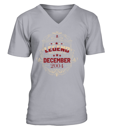 A legend was born in December 2004 V-Neck T-shirt