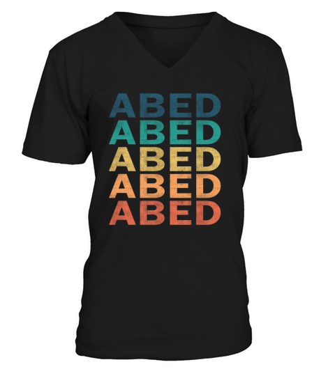 Abed Name T Shirt - Abed Vintage Retro Name Gift I V-Neck T-shirt