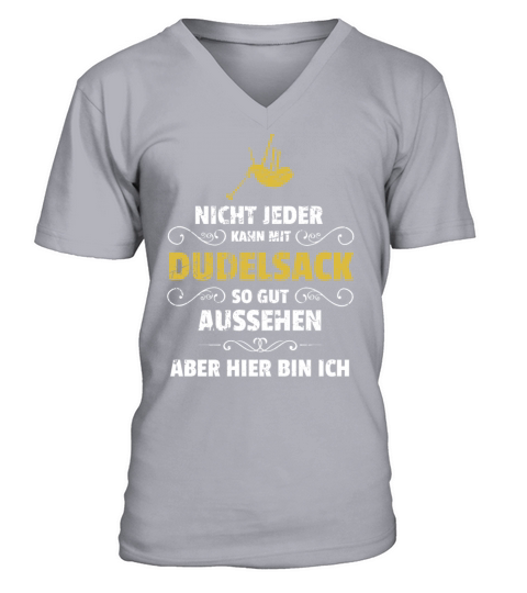 Bagpipe Bagpiper Gift V-Neck T-shirt