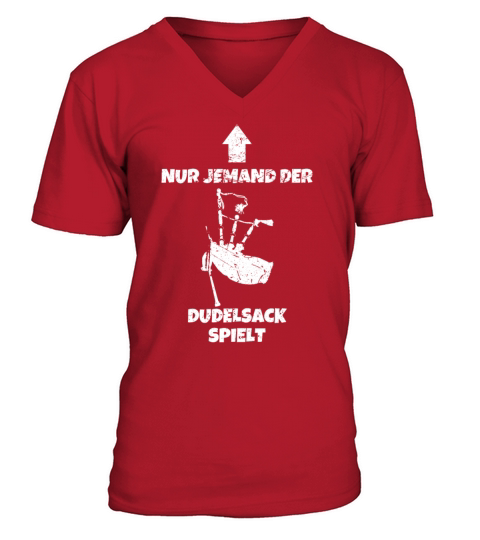 Bagpipe Bagpiper Gift V-Neck T-shirt