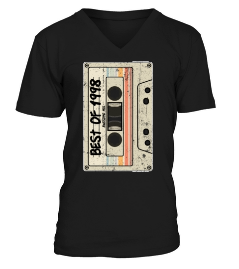 Best of 1998 Cassette Tape Birthday V-Neck T-shirt