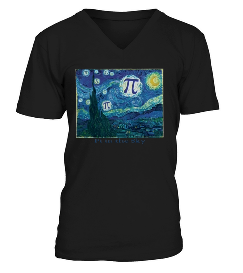 Funny Tshirt For Pi in the Irrational Sky----XZHQYUR V-Neck T-shirt