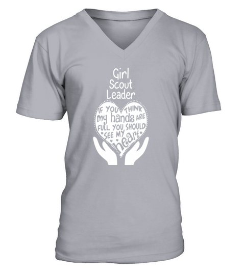 Girl Scout Leader - You should see my heart V-Neck T-shirt