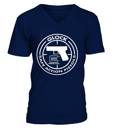 Glock safe action pistols V-Neck T-shirt