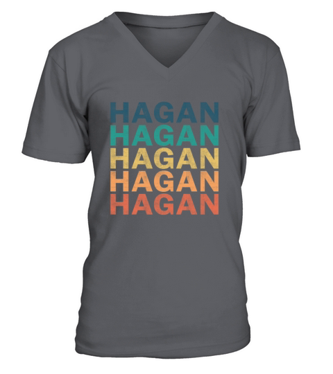 Hagan Name T Shirt - Hagan Vintage Retro Name Gift V-Neck T-shirt