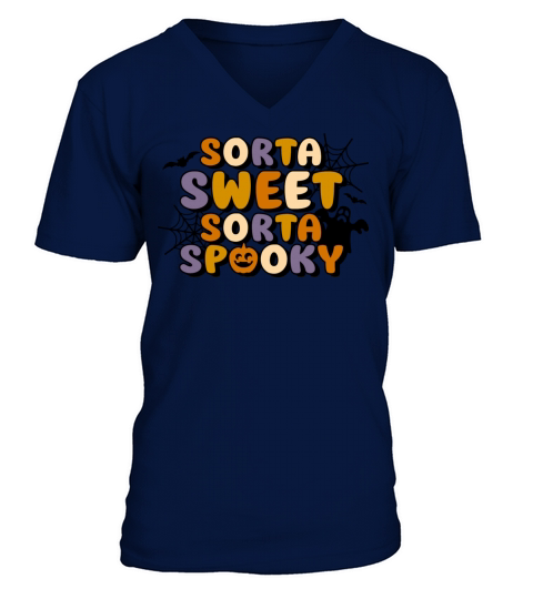 Halloween Sorta Sweet Sorta Spooky V-Neck T-shirt