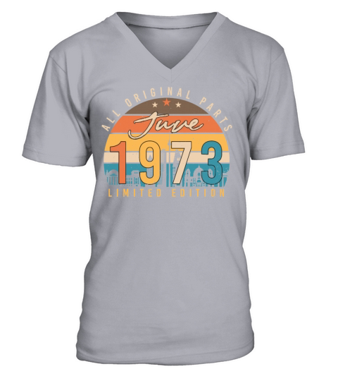 June 1973 Vintage V-Neck T-shirt