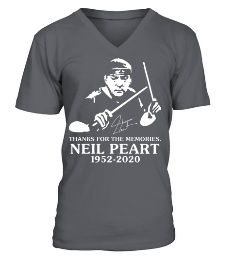 Neil Peart Thanks For The Memories V-Neck T-shirt