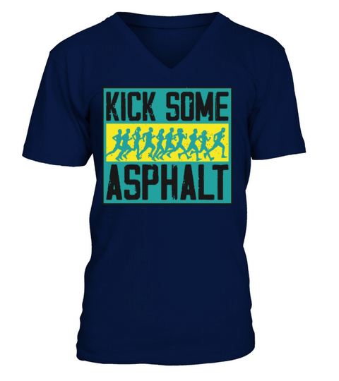 Running Runner Half Marathon V-Neck T-shirt