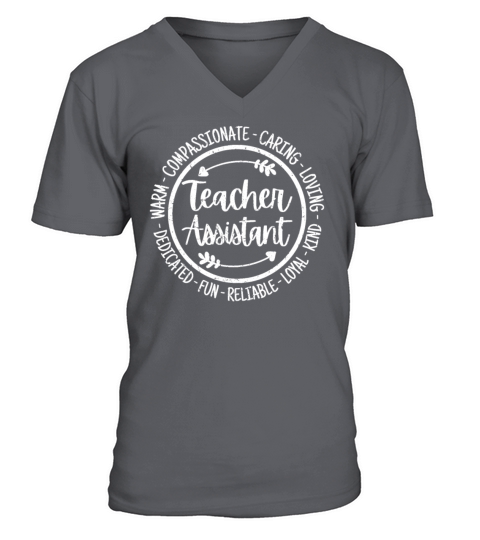 Teacher Assistant Life Teaching Team Vintage V-Neck T-shirt