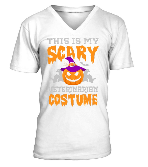 This Is My Scary veterinarian Halloween Costume V-Neck T-shirt