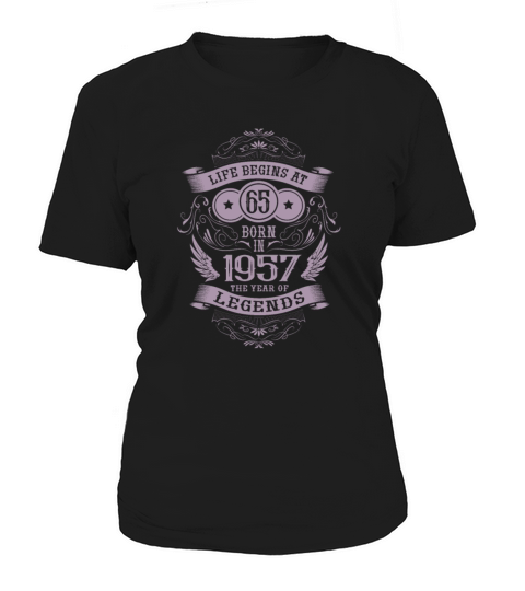 65th Birthday Gifts 1957 Vintage Birthday Saying Women's T-Shirt