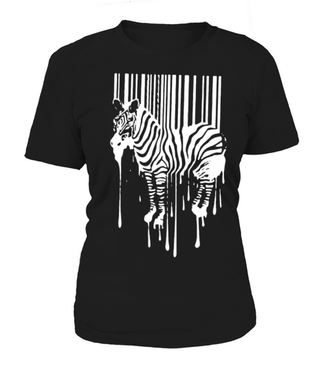 Banksy Street Art Zebra Bar Code Women's T-Shirt