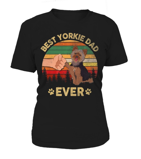 Father Day Best Yorkie Dad Ever Vintage shirt Women's T-Shirt