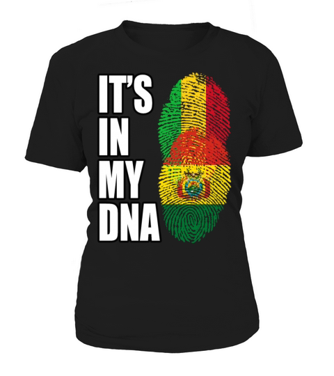 Malian And Bolivian Mix Heritage DNA Flag Women's T-Shirt